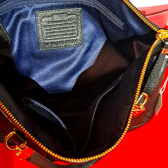 Coach Madison Kelsey Black Leather Satchel, Shoulder/ Crossbody NEW - Picture 4 of 17